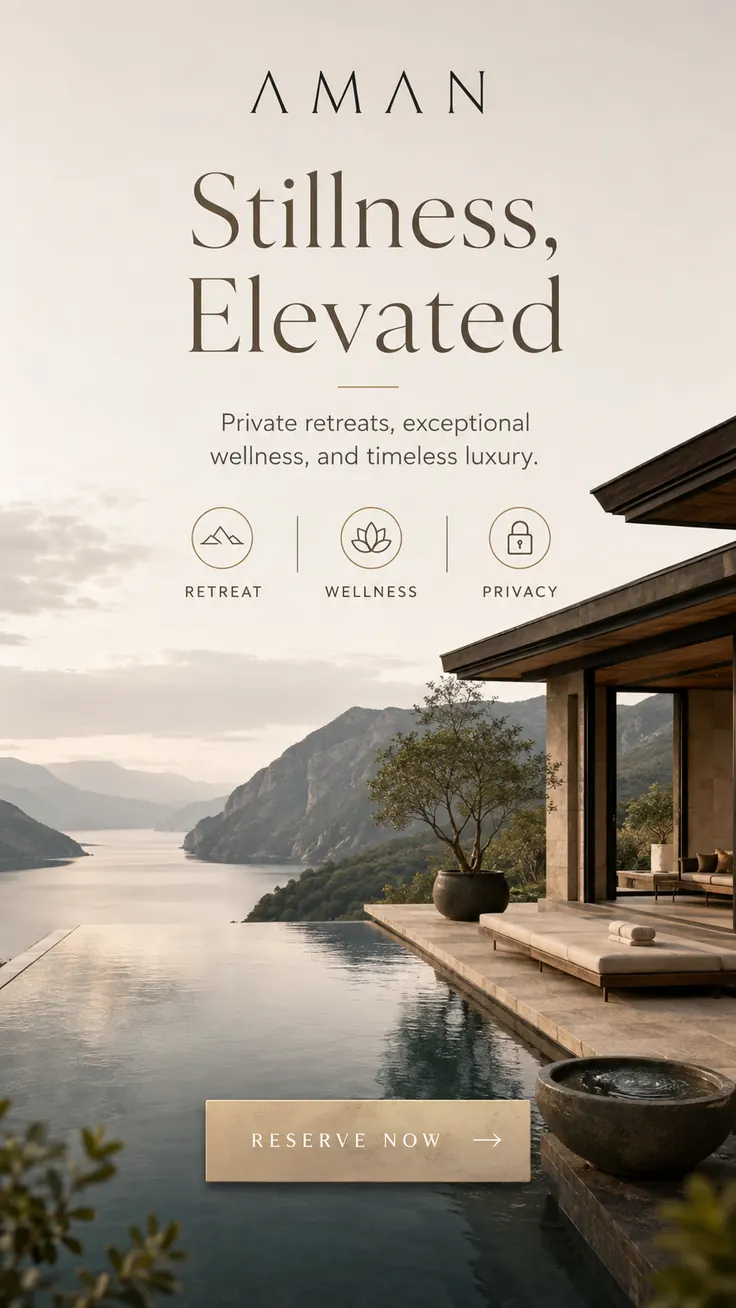 Advertisement: Aman Wellness - Stillness Elevated