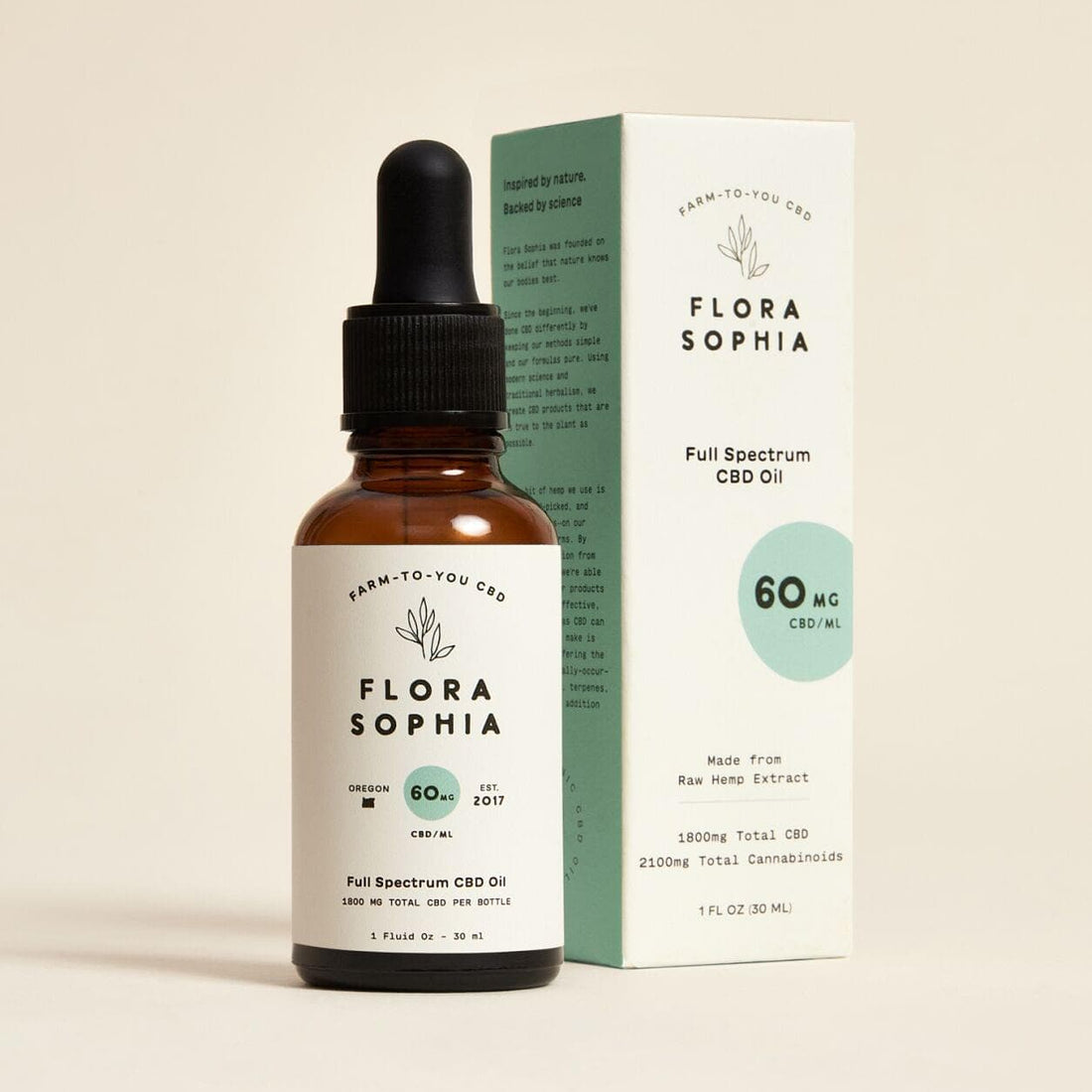 Flora Sophia 60mg Full Spectrum CBD Tincture product image