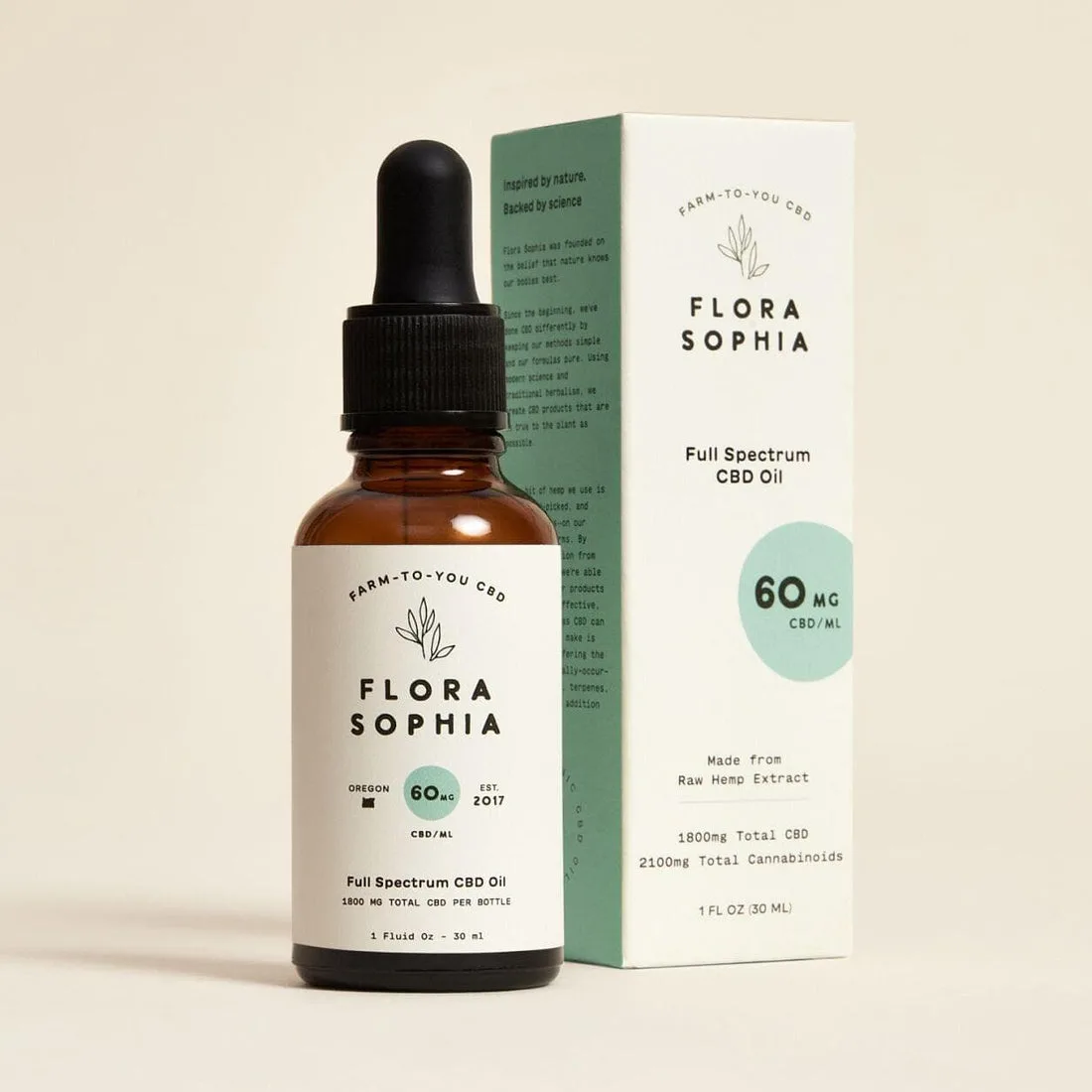 Flora Sophia 60mg Full Spectrum CBD Tincture product image
