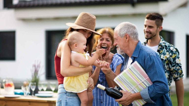 happy multigenerational family caregiving lifestyle photo