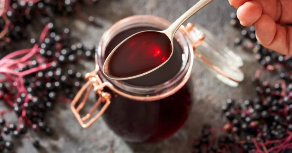 winter elderberry tea honey cozy table