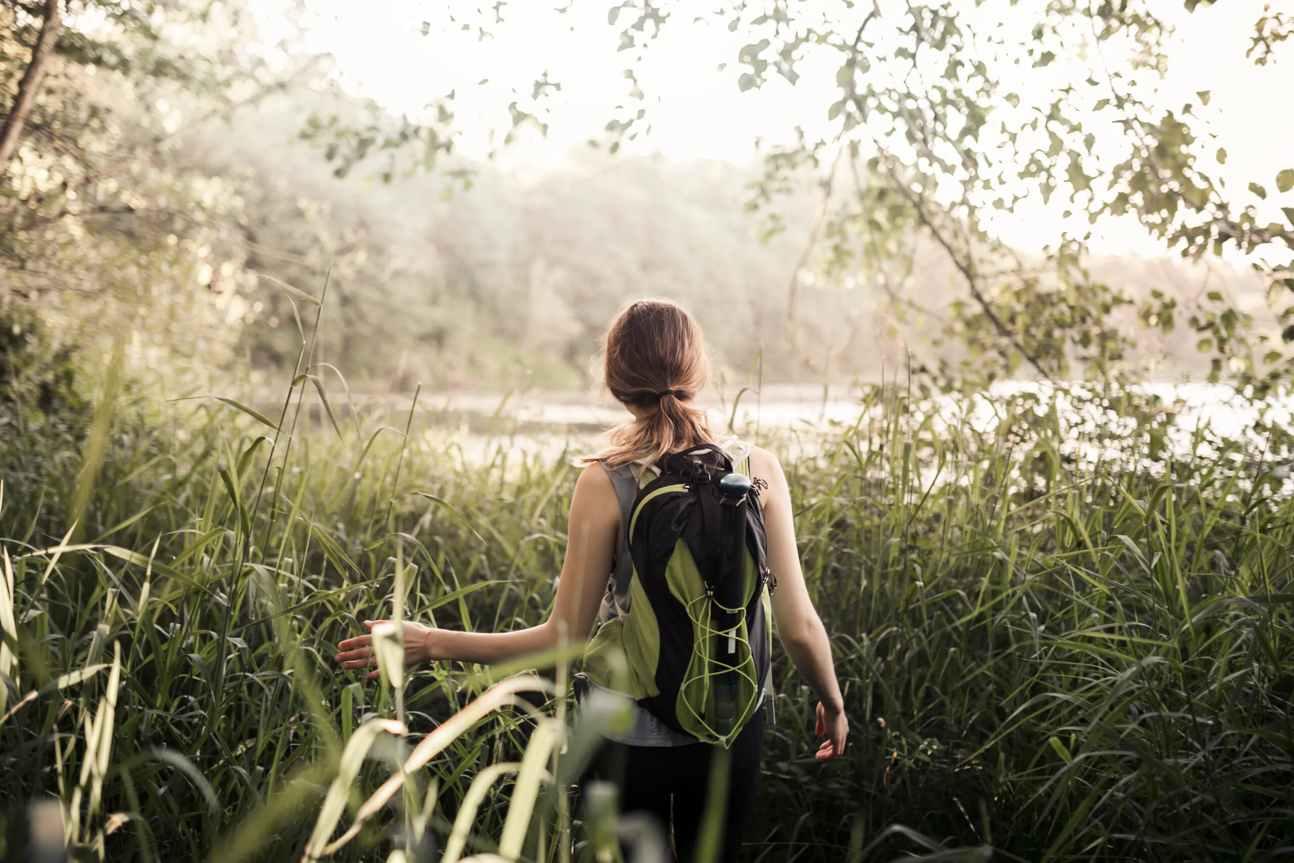 wellness lifestyle photography calm woman nature